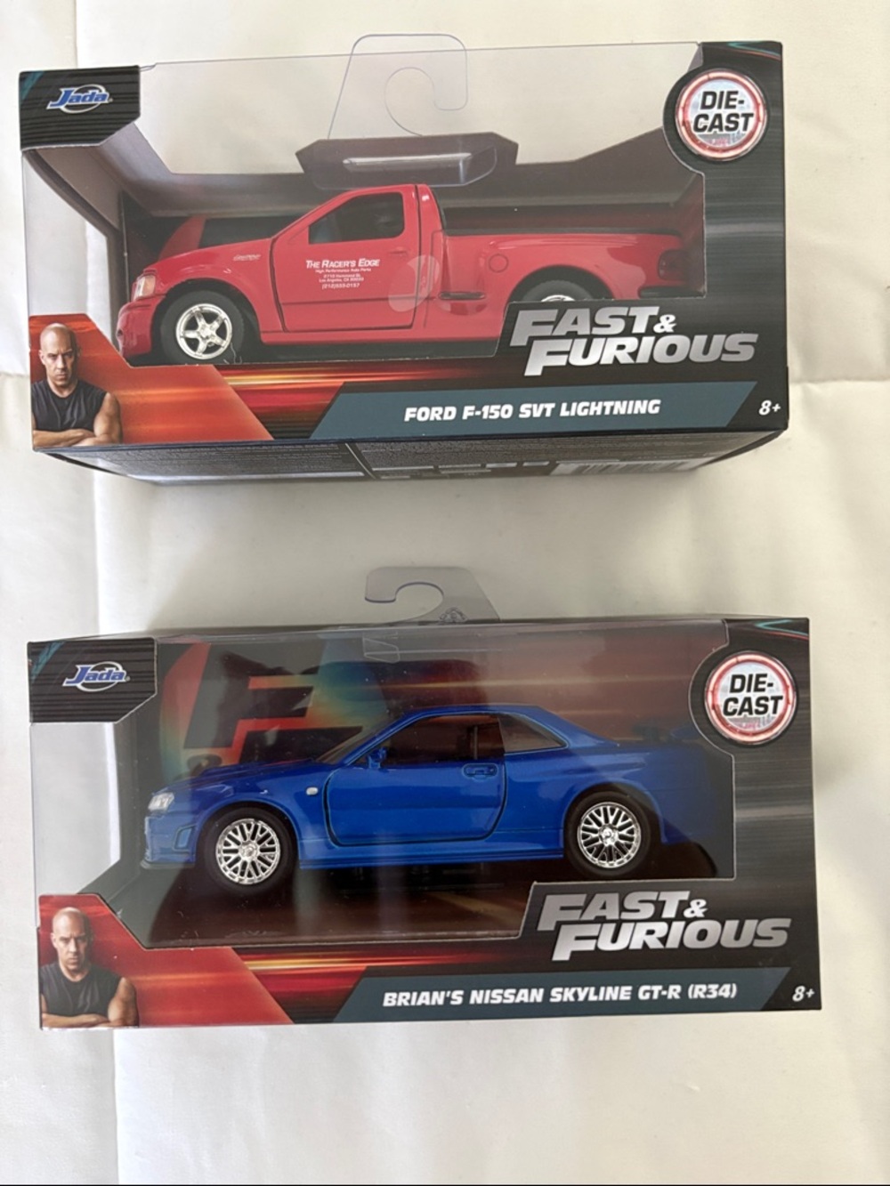 Fast & Furious - Blue Brian's Nissan Skyline GT-R (R34) & Ford f-150 lightning